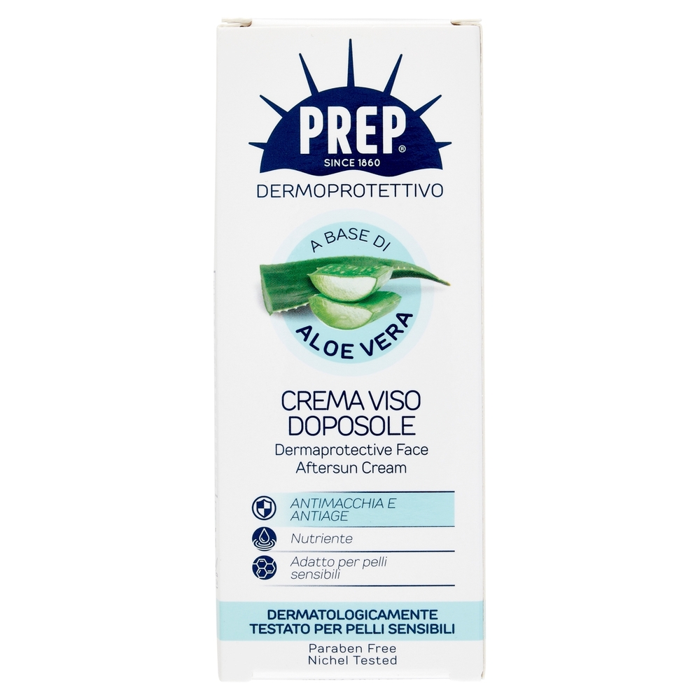 Prep Dermoprotettivo a Base di Aloe Vera Crema Viso Doposole 50 ml